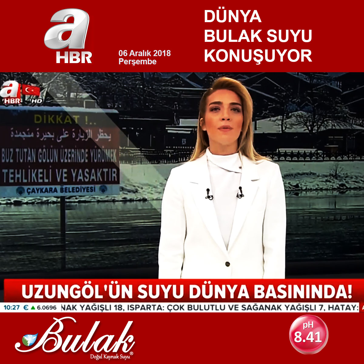 A Haber: Türkiye'nin En Yüksek pH'lı Suyu Uzungöl'de Bulundu