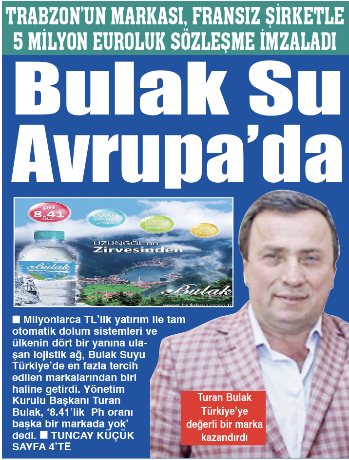 Bulak Su Avrupa'da
